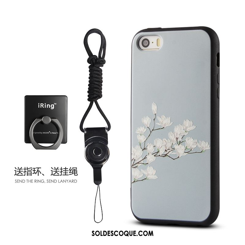 Coque iPhone 5 / 5s Incassable Étui Téléphone Portable Gaufrage Dimensionnel Soldes