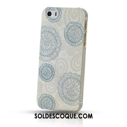 Coque iPhone 5 / 5s Nouveau Bleu Couvercle Arrière Gaufrage Simple En Vente