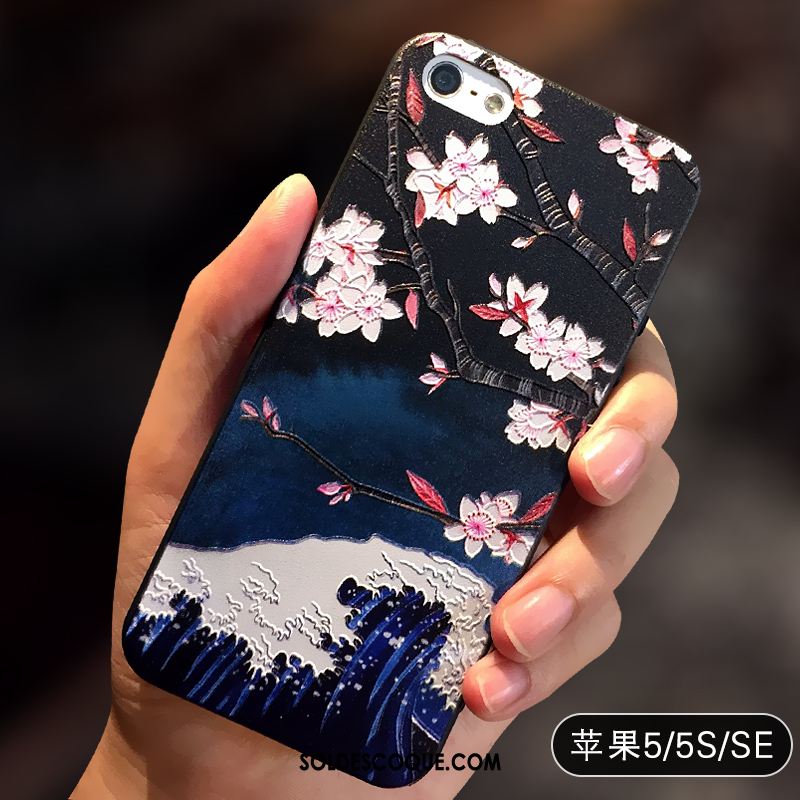 Coque iPhone 5 / 5s Personnalité Incassable Silicone Étui Style Chinois Soldes