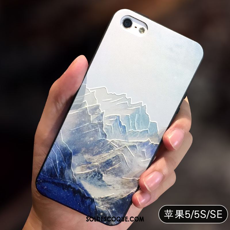 Coque iPhone 5 / 5s Personnalité Incassable Silicone Étui Style Chinois Soldes