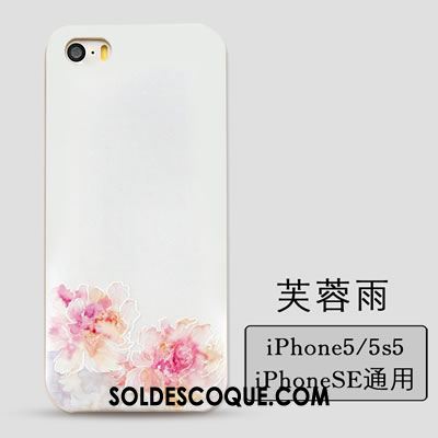 Coque iPhone 5 / 5s Protection Blanc Frais Téléphone Portable Incassable Pas Cher