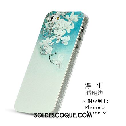 Coque iPhone 5 / 5s Protection Blanc Frais Téléphone Portable Incassable Pas Cher