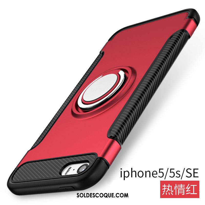 Coque iPhone 5 / 5s Protection Fluide Doux Anneau Étui Incassable Housse En Ligne