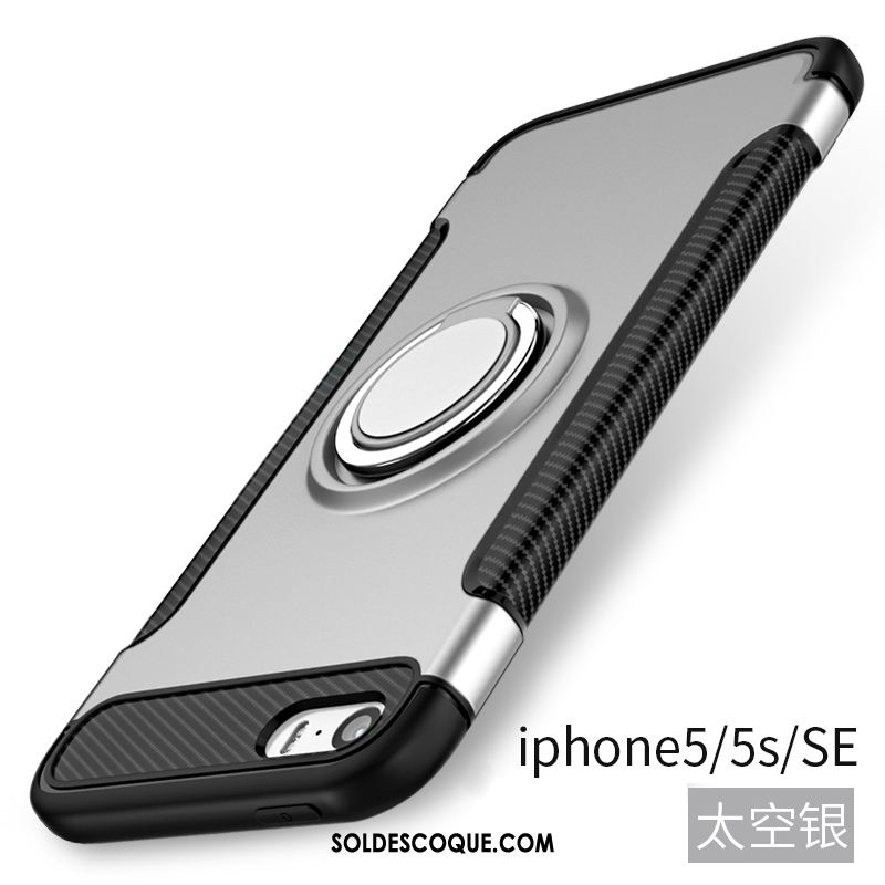 Coque iPhone 5 / 5s Protection Fluide Doux Anneau Étui Incassable Housse En Ligne