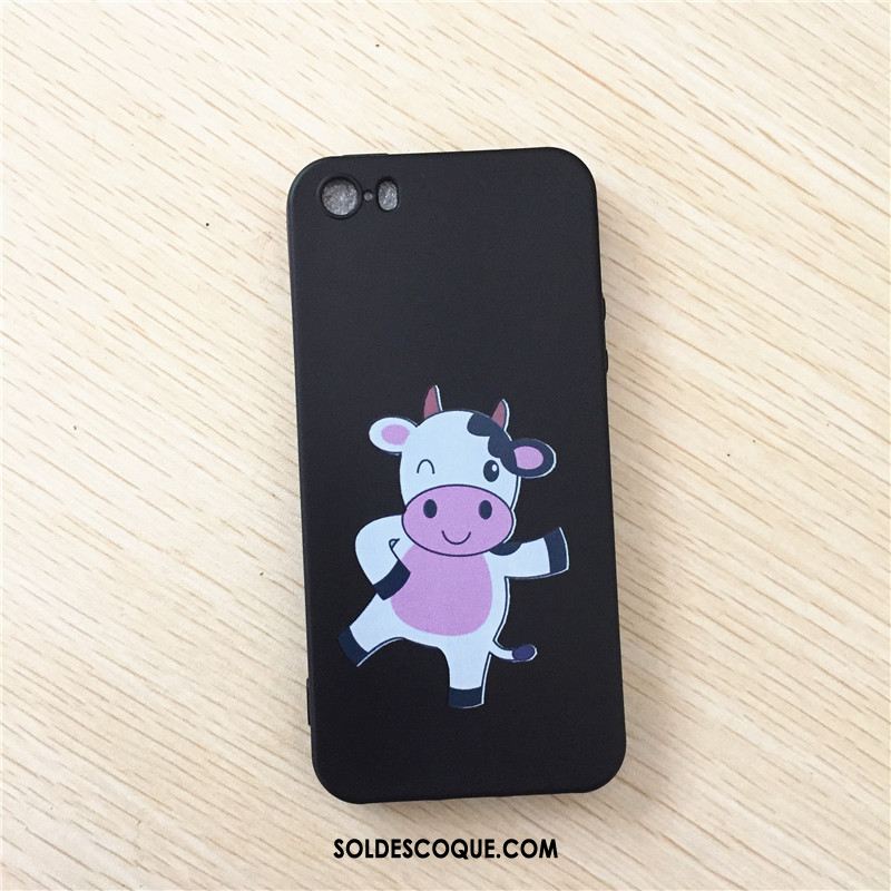 Coque iPhone 5 / 5s Protection Incassable Silicone Délavé En Daim Personnalité Housse En Vente