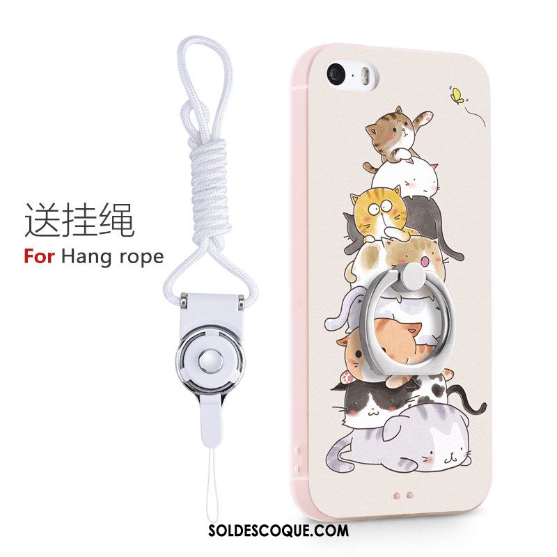 Coque iPhone 5 / 5s Silicone Dessin Animé Tendance Charmant Étui Housse En Ligne