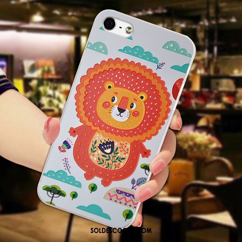 Coque iPhone 5 / 5s Silicone Dessin Animé Étui Gaufrage Incassable En Ligne