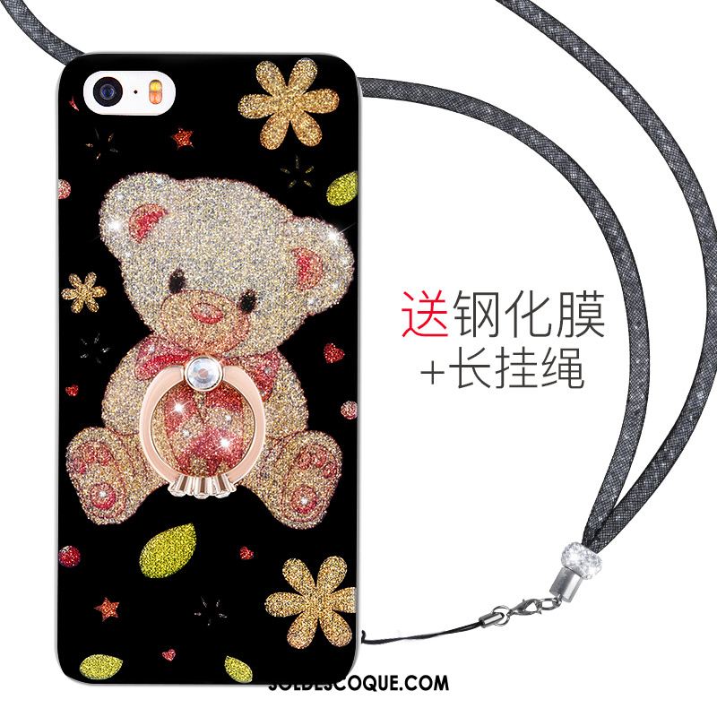 Coque iPhone 5 / 5s Strass Dessin Animé Tout Compris Nouveau Simple Pas Cher