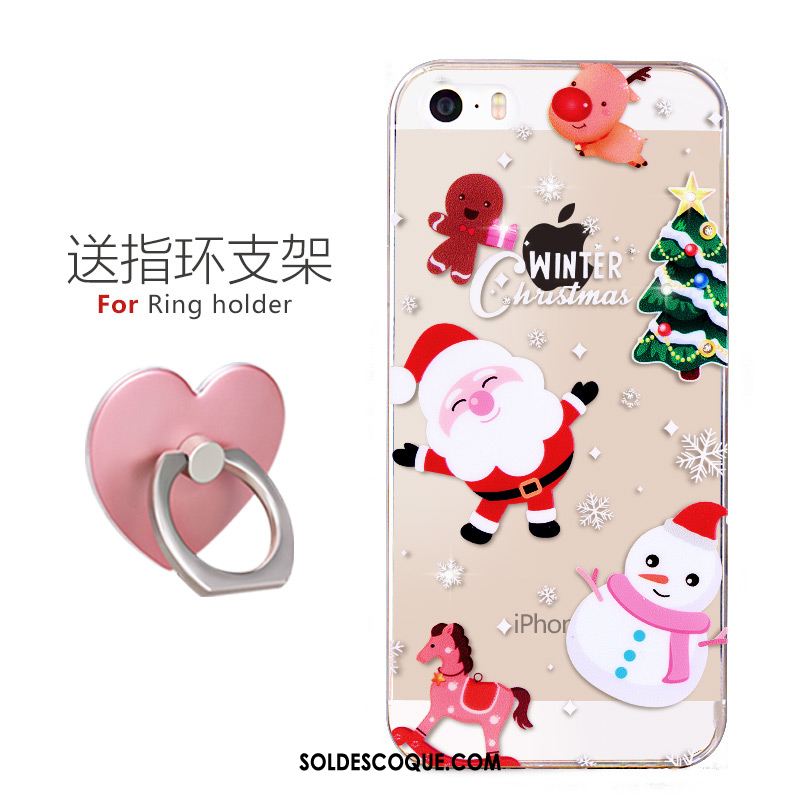 Coque iPhone 5 / 5s Strass Dessin Animé Tout Compris Nouveau Simple Pas Cher