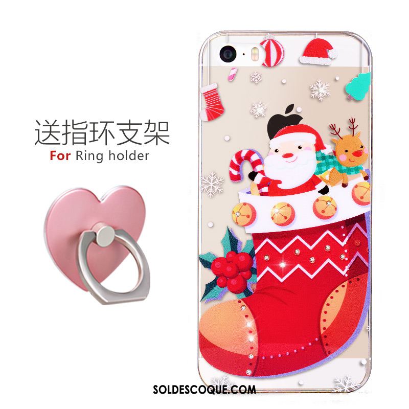 Coque iPhone 5 / 5s Strass Dessin Animé Tout Compris Nouveau Simple Pas Cher