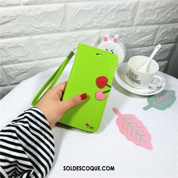 Coque iPhone 5 / 5s Téléphone Portable Tendance Vert Charmant Étui En Cuir En Ligne