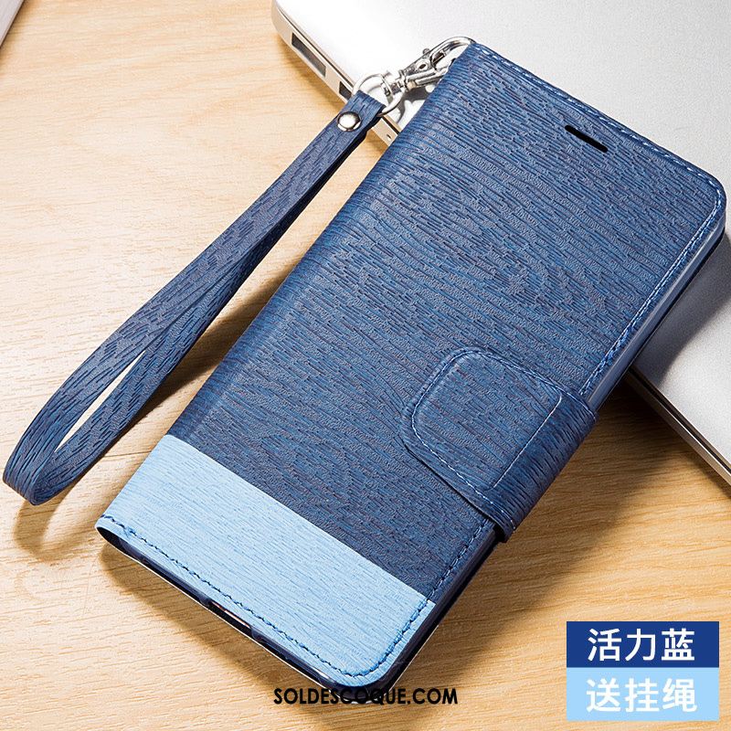 Coque iPhone 5 / 5s Étui En Cuir Protection Ornements Suspendus Bleu Incassable Pas Cher