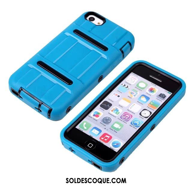 Coque iPhone 5c Fluide Doux Téléphone Portable Incassable Étui Rouge Housse Pas Cher