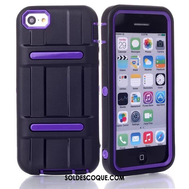 Coque iPhone 5c Fluide Doux Téléphone Portable Incassable Étui Rouge Housse Pas Cher