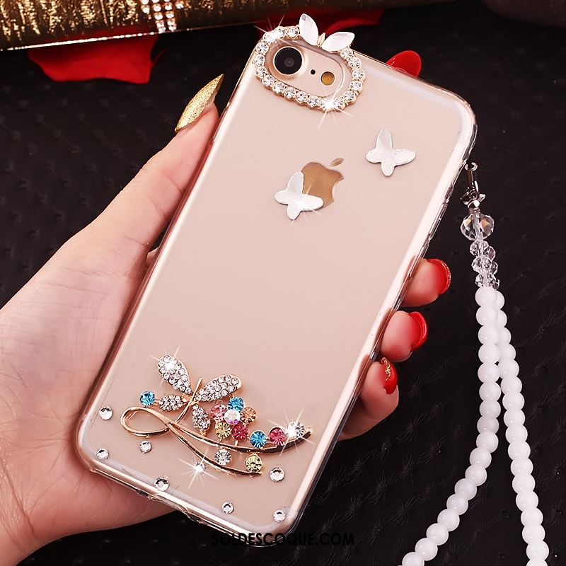 Coque iPhone 5c Frais Strass Incassable Silicone Protection En Vente