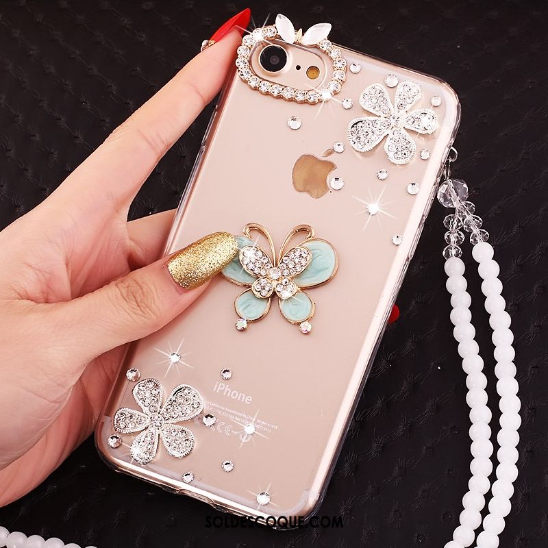 Coque iPhone 5c Frais Strass Incassable Silicone Protection En Vente