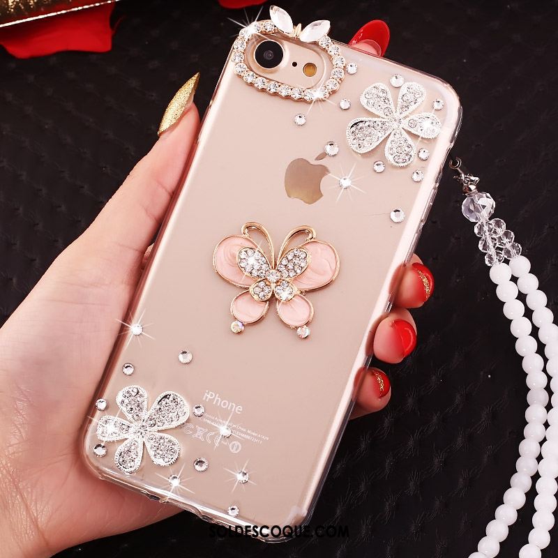 Coque iPhone 5c Frais Strass Incassable Silicone Protection En Vente