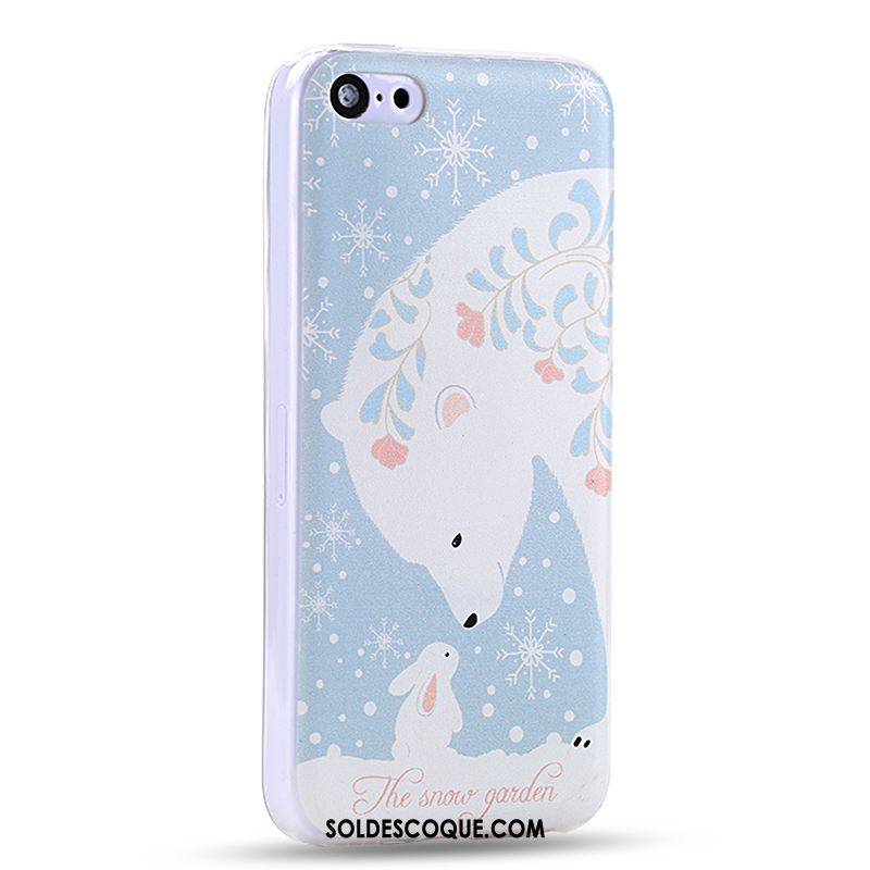 Coque iPhone 5c Incassable Créatif Étui Blanc Dessin Animé En Vente