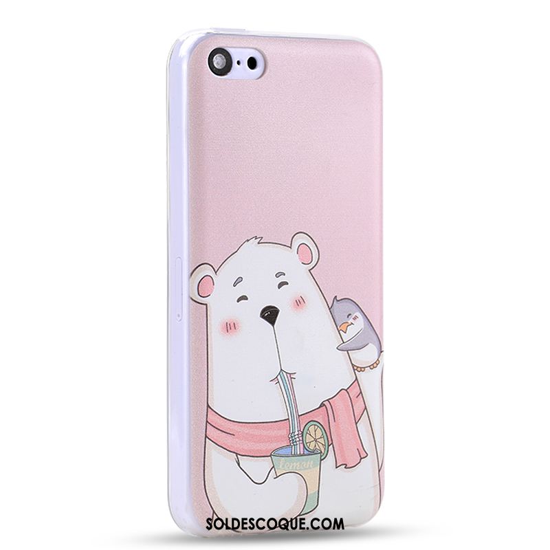 Coque iPhone 5c Incassable Créatif Étui Blanc Dessin Animé En Vente