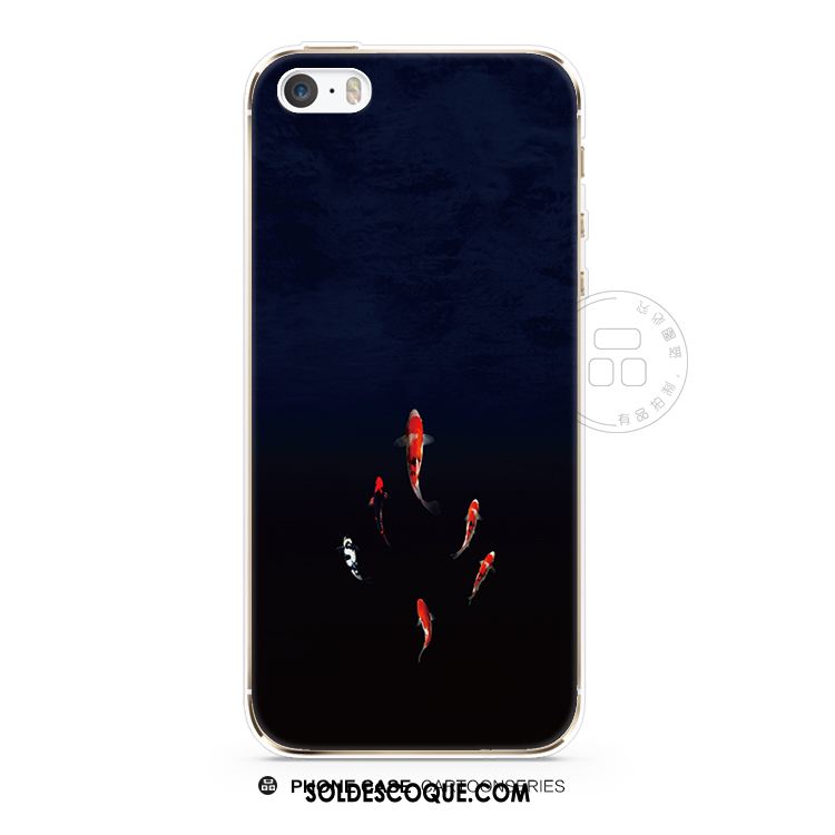 Coque iPhone 5c Personnalité Fluide Doux Art Noir Téléphone Portable Housse En Ligne