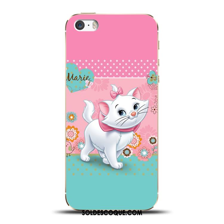 Coque iPhone 5c Protection Dessin Animé Chat Bordure Fluide Doux Pas Cher