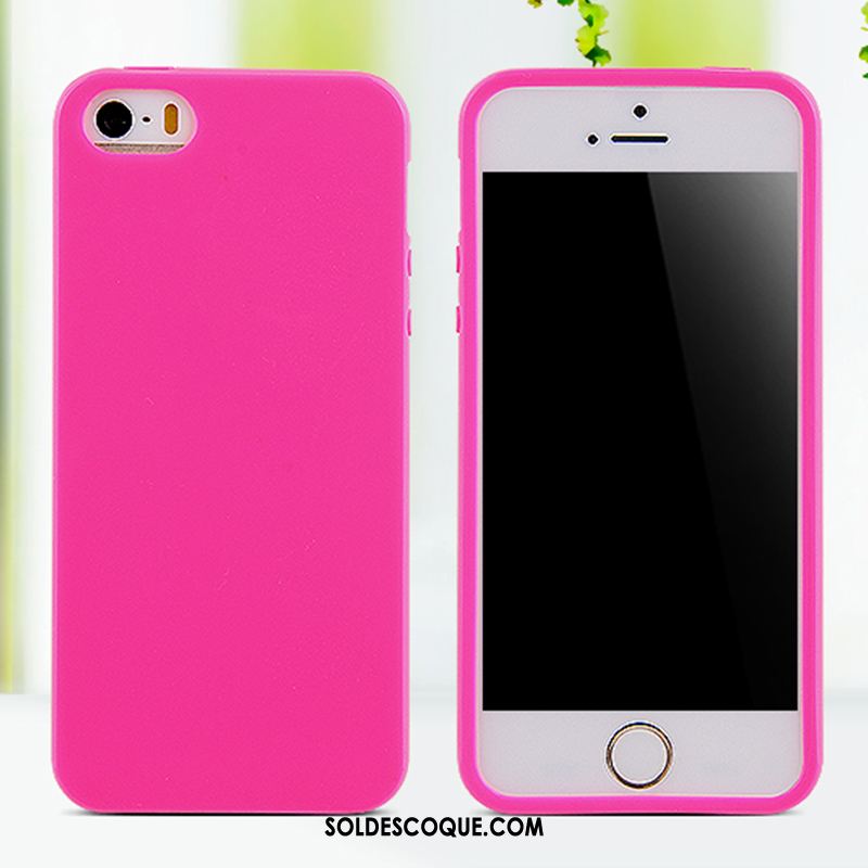 Coque iPhone 5c Protection Téléphone Portable Silicone Grand Rouge En Vente