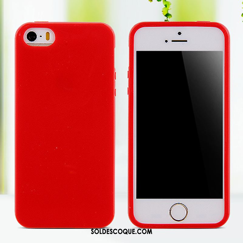 Coque iPhone 5c Protection Téléphone Portable Silicone Grand Rouge En Vente