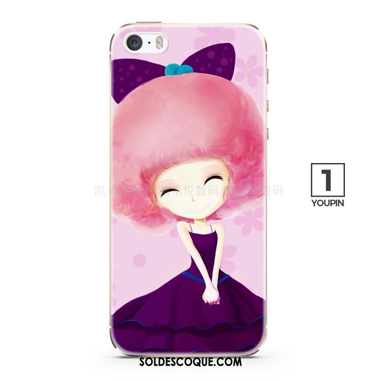 Coque iPhone 5c Super Mignon Fleur Protection Téléphone Portable Rose Pas Cher