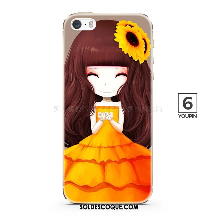 Coque iPhone 5c Super Mignon Fleur Protection Téléphone Portable Rose Pas Cher