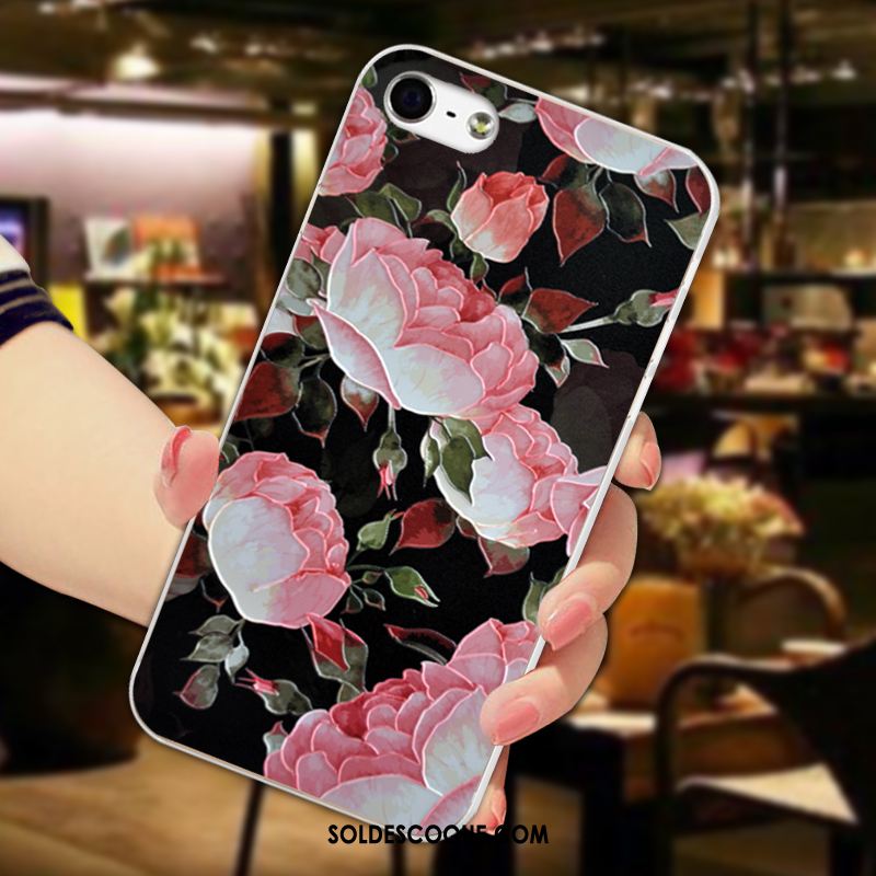 Coque iPhone 5c Tout Compris Rose Silicone Téléphone Portable Clair Pas Cher