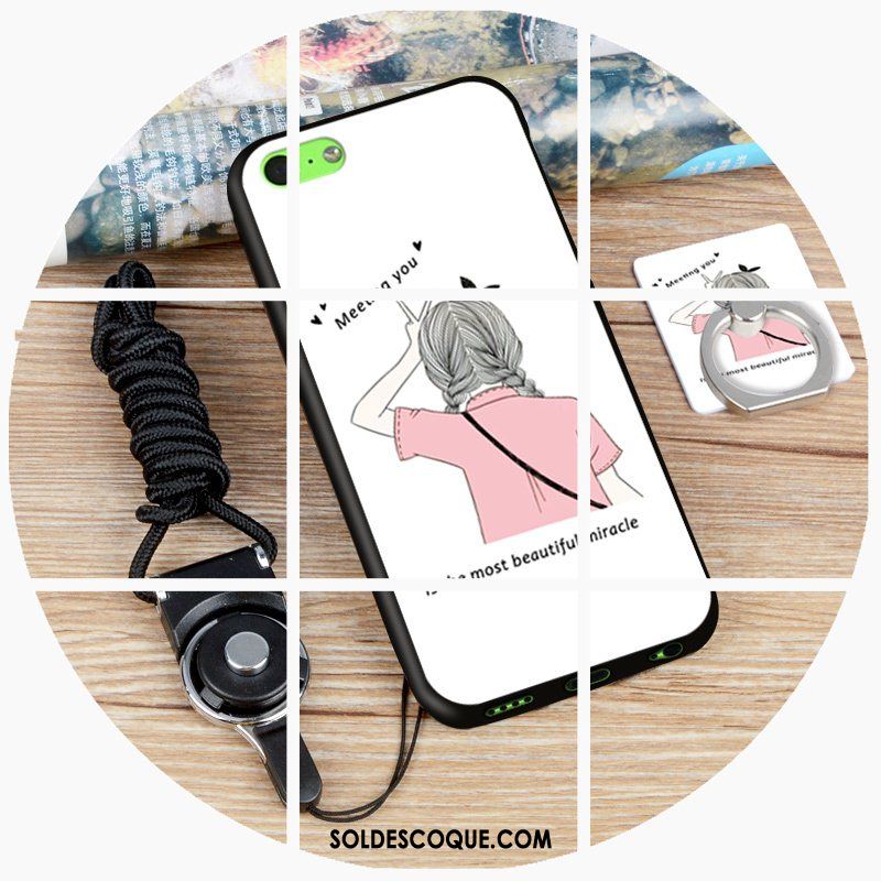 Coque iPhone 5c Téléphone Portable Blanc Étui Silicone Authentique France