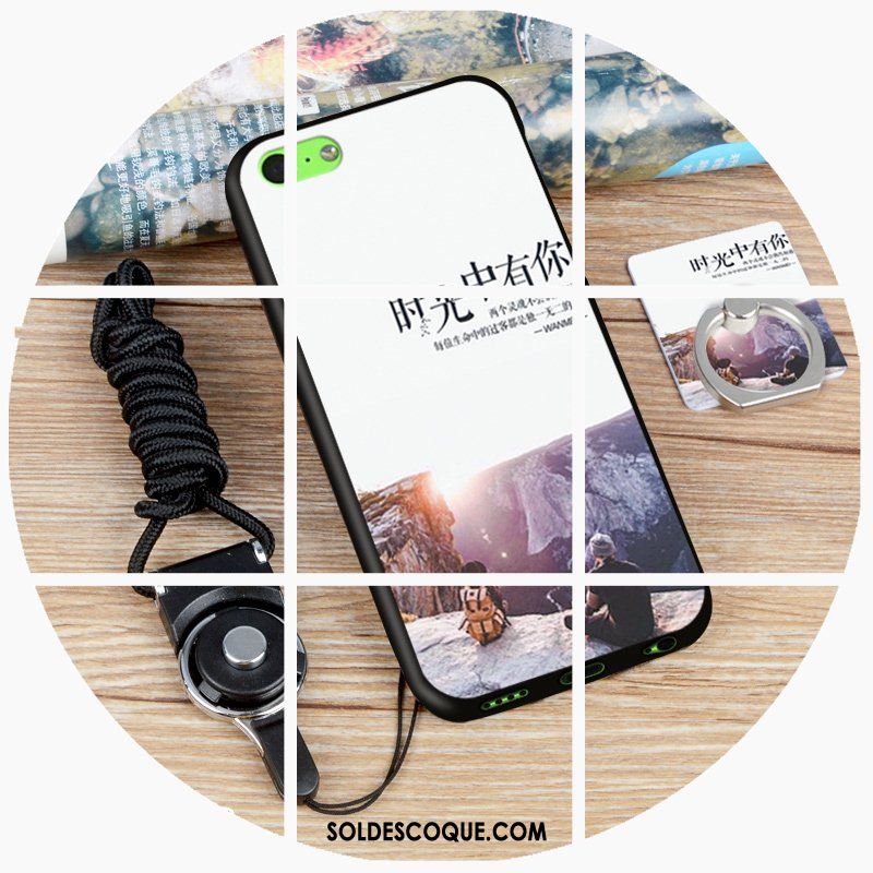 Coque iPhone 5c Téléphone Portable Blanc Étui Silicone Authentique France