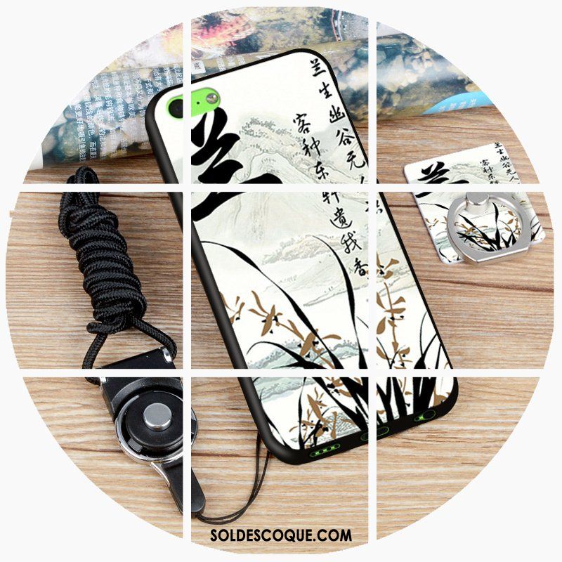 Coque iPhone 5c Téléphone Portable Blanc Étui Silicone Authentique France