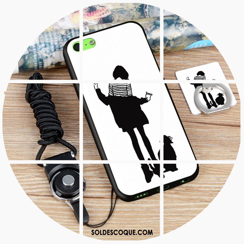 Coque iPhone 5c Téléphone Portable Blanc Étui Silicone Authentique France