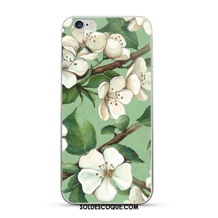 Coque iPhone 5c Téléphone Portable Floral Silicone Vert Protection Housse Pas Cher