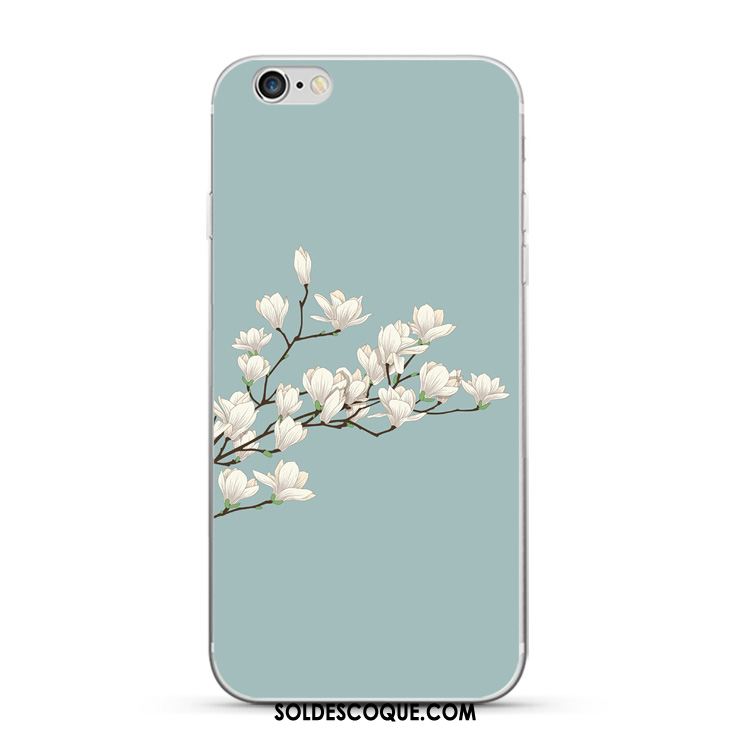 Coque iPhone 5c Téléphone Portable Floral Silicone Vert Protection Housse Pas Cher