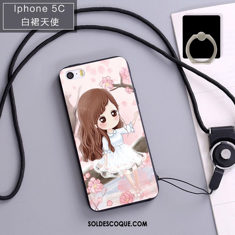 Coque iPhone 5c Étui Fluide Doux Téléphone Portable Nouveau Bleu Pas Cher