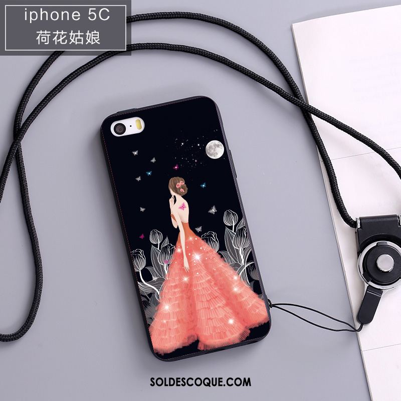 Coque iPhone 5c Étui Fluide Doux Téléphone Portable Nouveau Bleu Pas Cher