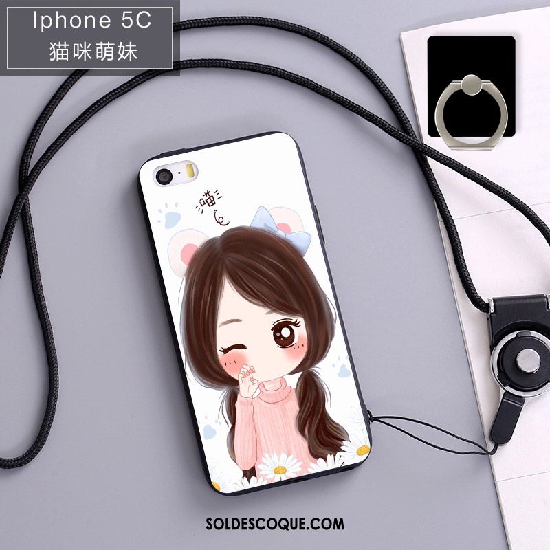 Coque iPhone 5c Étui Fluide Doux Téléphone Portable Nouveau Bleu Pas Cher