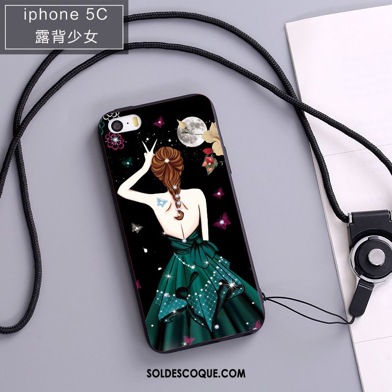 Coque iPhone 5c Étui Fluide Doux Téléphone Portable Nouveau Bleu Pas Cher