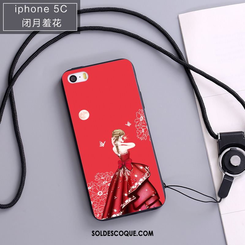 Coque iPhone 5c Étui Fluide Doux Téléphone Portable Nouveau Bleu Pas Cher