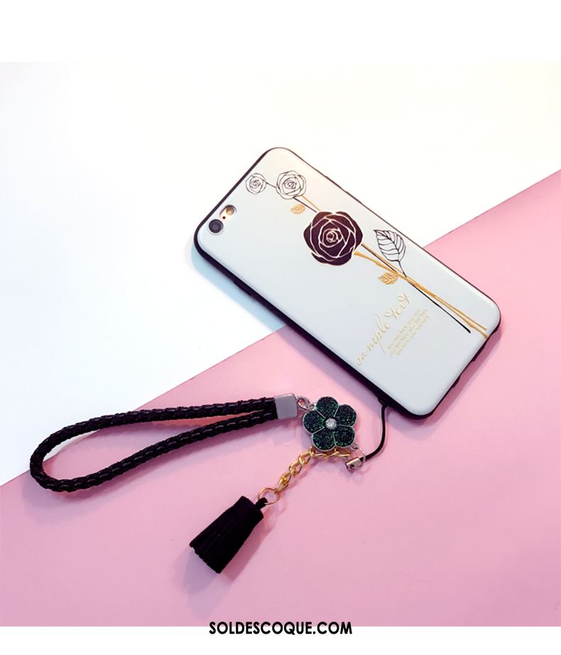 Coque iPhone 6 / 6s Blanc Ornements Suspendus Téléphone Portable Silicone Incassable Soldes