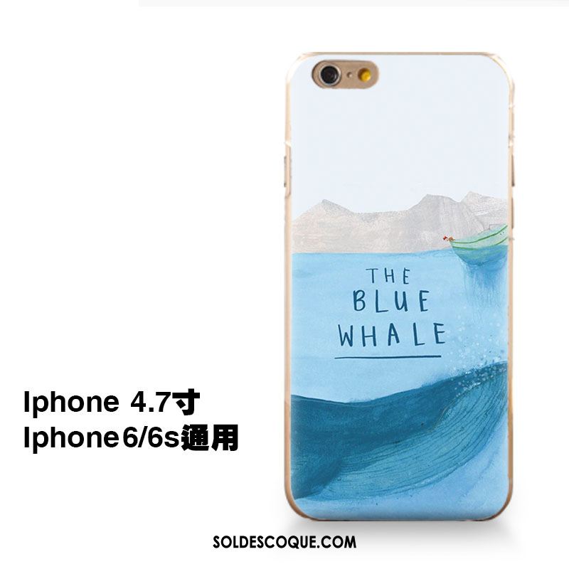 Coque iPhone 6 / 6s Bleu Silicone Tout Compris Téléphone Portable Étui Pas Cher