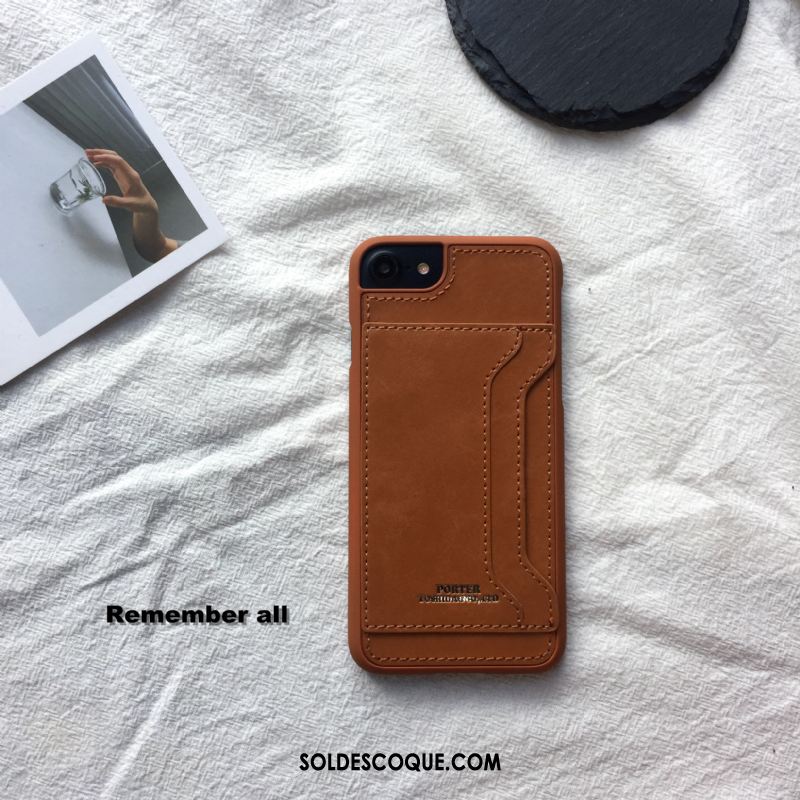 Coque iPhone 6 / 6s Carte Sac Carte Étui En Cuir Portefeuille Rouge Soldes