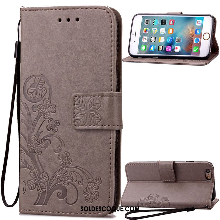 Coque iPhone 6 / 6s Fluide Doux Clamshell Étui En Cuir Téléphone Portable Protection Pas Cher