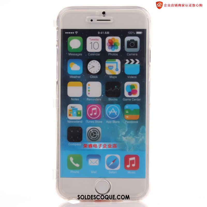 Coque iPhone 6 / 6s Fluide Doux Incassable Bleu Transparent Téléphone Portable En Vente