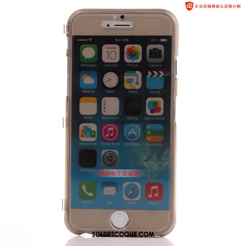 Coque iPhone 6 / 6s Fluide Doux Incassable Bleu Transparent Téléphone Portable En Vente