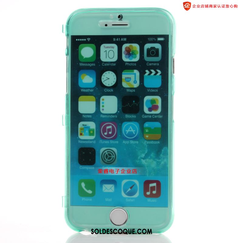 Coque iPhone 6 / 6s Fluide Doux Incassable Bleu Transparent Téléphone Portable En Vente