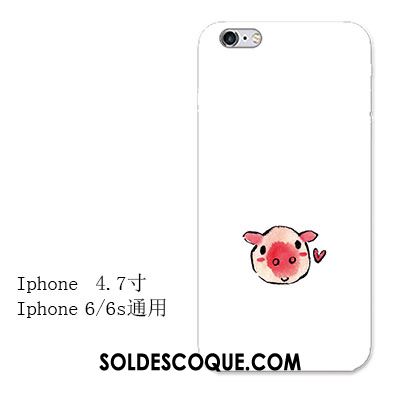 Coque iPhone 6 / 6s Fluide Doux Rouge Incassable Téléphone Portable Rose En Ligne