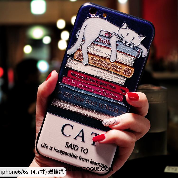Coque iPhone 6 / 6s Gaufrage Téléphone Portable Charmant Tout Compris Dessin Animé Housse En Ligne